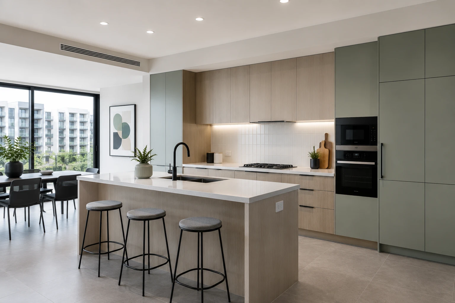 Apartment kitchens